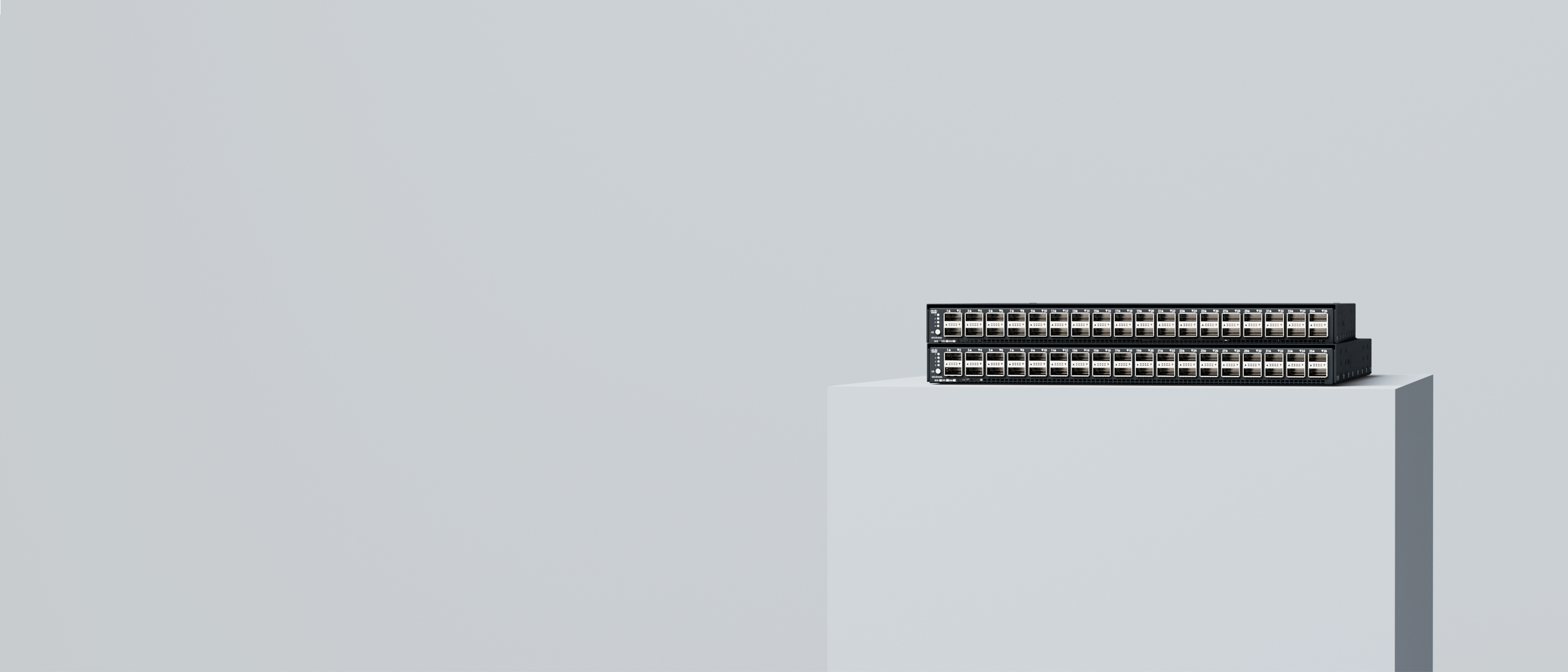 Stack of Cisco Unified Computing System (UCS) fabric interconnects