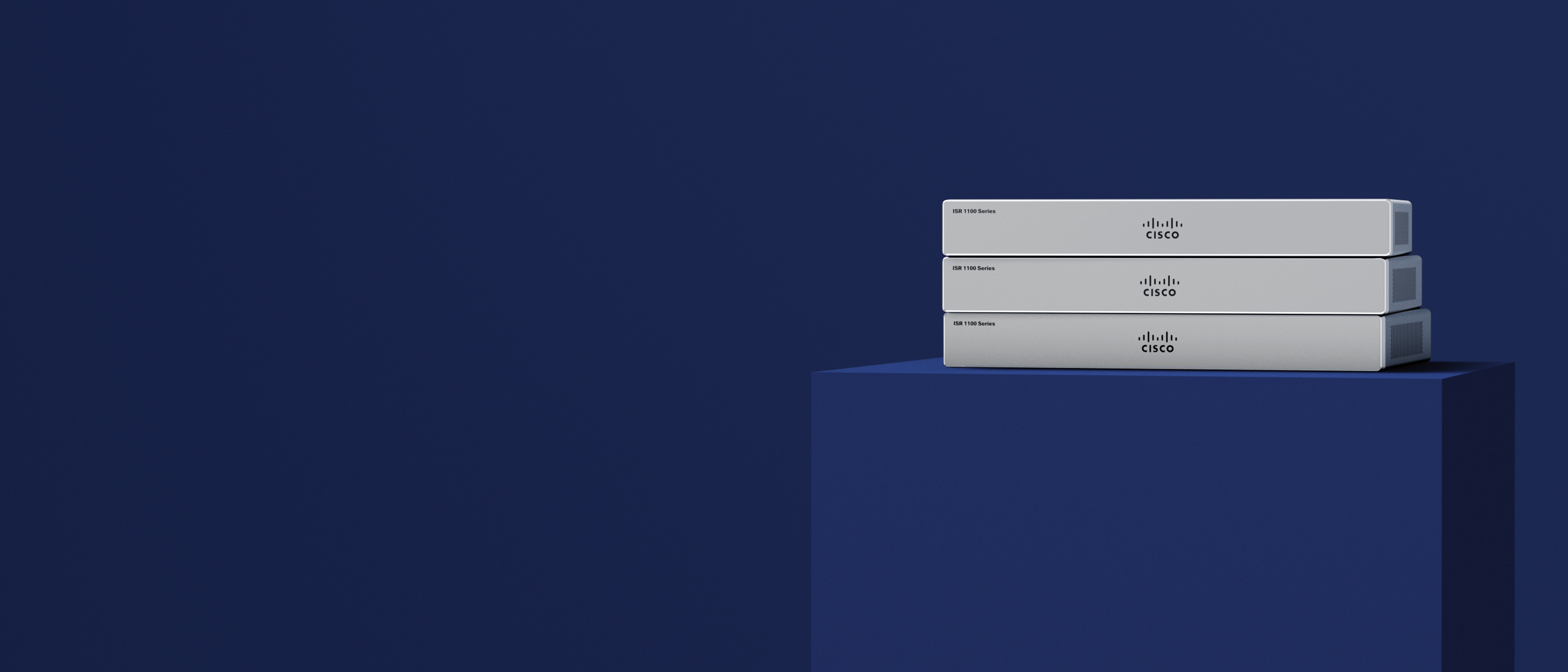 Cisco ISR 1000 Series router stacked