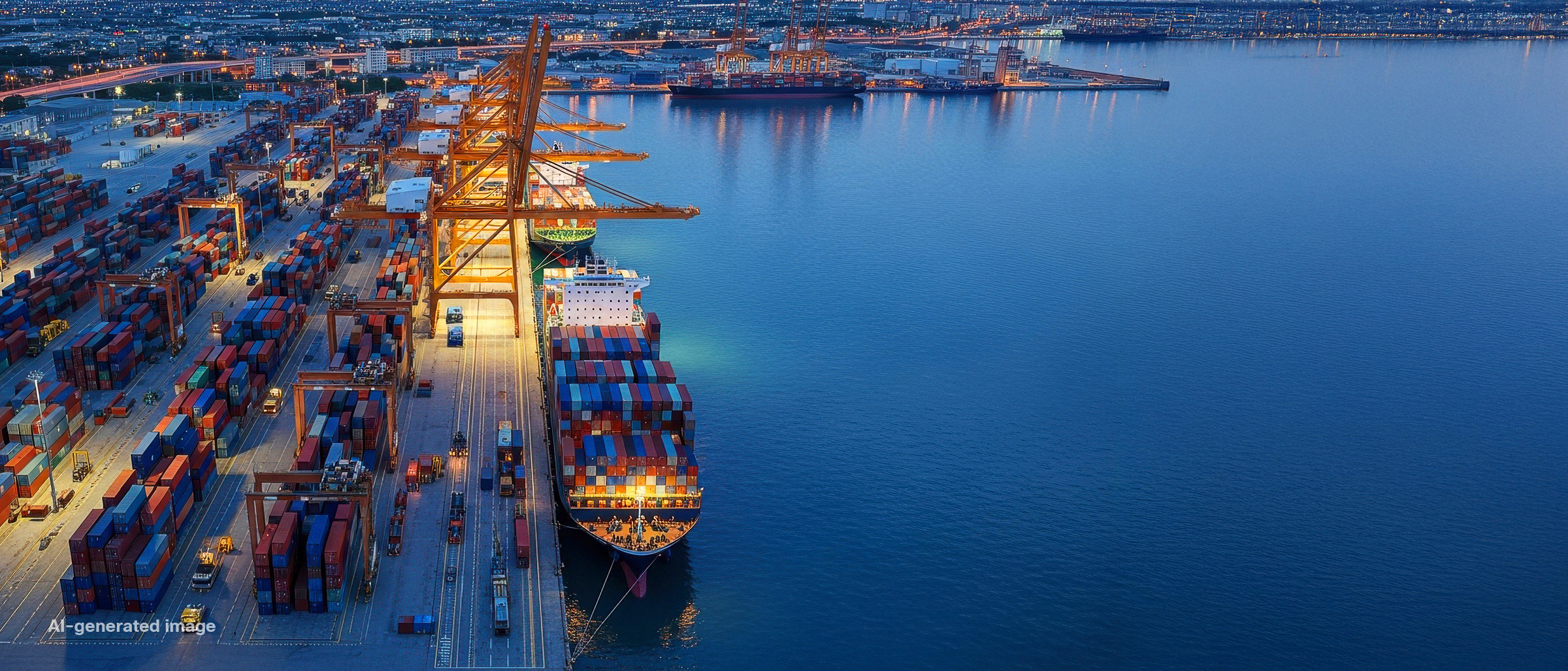 AI-generated image of port