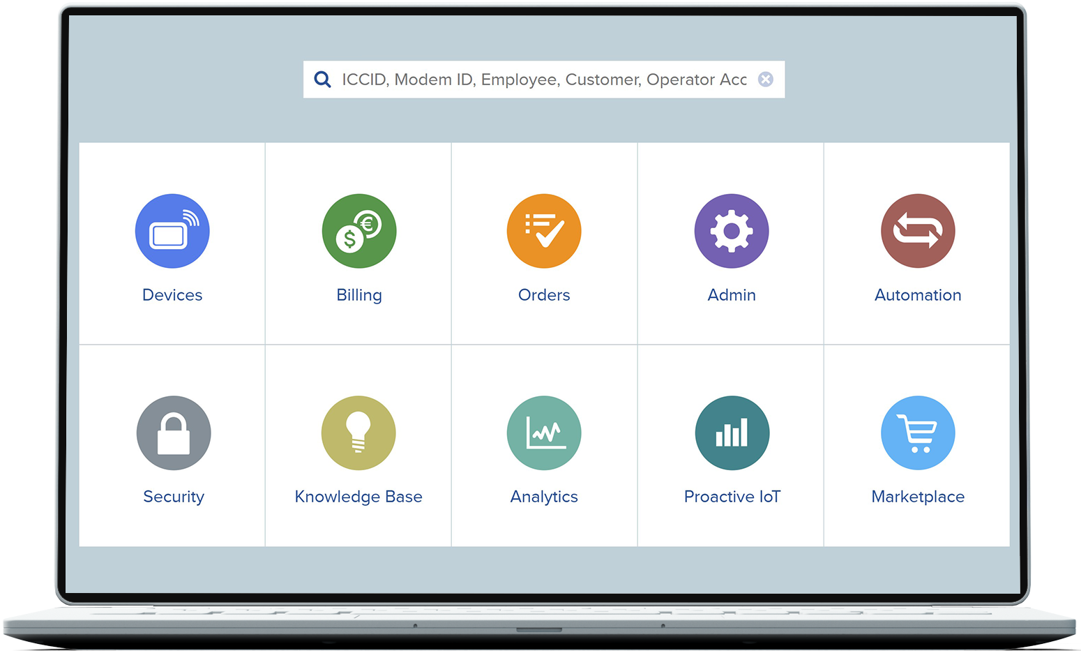 Cisco IoT Control Center display of tool options