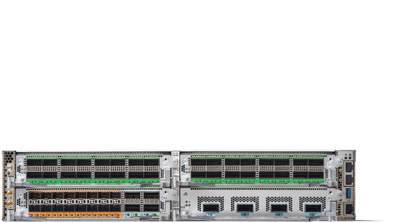 Cisco 8712-MOD-M chassis with 4 Modular Port Adapters