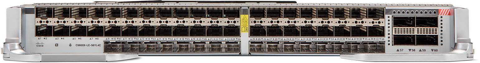 Cisco Catalyst 9600 Series 56-port 50/25/10/1GE1, 4-port 40/100GE (C9600X-LC-56YL4C) 